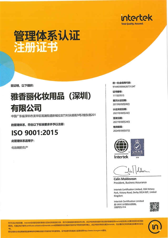 ISO9001：2015 中文
